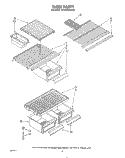 SHELF Diagram and Parts List for ET14EKXRWR0  Whirlpool Refrigerator