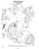 SECTION Diagram and Parts List for KEYE700THT0  KitchenAid Dryer