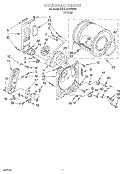 BULKHEAD Diagram and Parts List for KGYL507WWH0  KitchenAid Dryer