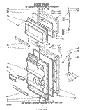 DOOR Diagram and Parts List for ET14JKXMWR4  Whirlpool Refrigerator