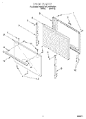 DOOR, LIT/OPTIONAL Diagram and Parts List for FGP315EW0  Roper Range