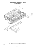 UPPER RACK AND TRACK Diagram and Parts List for 4KUDI220T1  KitchenAid Dishwasher
