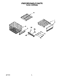 FREEZER SHELF Diagram and Parts List for KSSS36DAW04  KitchenAid Refrigerator