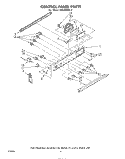 CONTROL PANEL Diagram and Parts List for RS575PXR0  Whirlpool Range