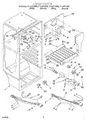 LINER, OPTIONAL Diagram and Parts List for ET14JKXJN00  Whirlpool Refrigerator