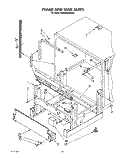 FRAME AND TANK Diagram and Parts List for KUDA22SWWH1  KitchenAid Dishwasher