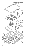 SECTION Diagram and Parts List for RC8600XXQ1  Whirlpool Cooktop