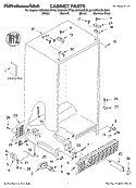 CABINET PARTS Diagram and Parts List for KSRA22ILBT00  KitchenAid Refrigerator