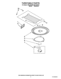 TURNTABLE PARTS Diagram and Parts List for IMH1205AS0  Whirlpool Microwave