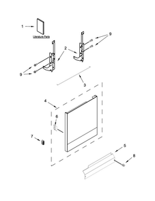 Part Location Diagram of WPW10299776 Whirlpool Panel