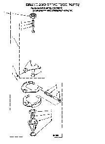 Brake And Drive Tube Diagram and Parts List for LSL8244EZ0  Whirlpool Washer