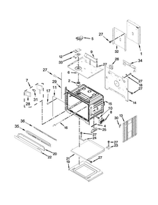 Oven Parts Diagram and Parts List for KODT107ESS00  KitchenAid Wall Oven