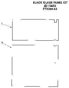 Door Panel  Kit Diagram and Parts List for 4210432  Whirlpool Refrigerator