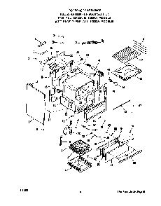 Body Diagram and Parts List for 1233*2A  Roper Range