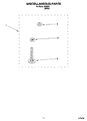 MISCELLANEOUS  PARTS, OPTIONAL PARTS (NOT INCLUDED) Diagram and Parts List for IP43002  Inglis Washer