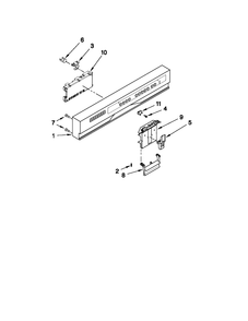 Diagram 8 Diagram and Parts List for KUDS30IVBS4  KitchenAid Dishwasher