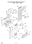 AIR FLOW AND RESERVOIR Diagram and Parts List for KSSS48QHT00  KitchenAid Refrigerator