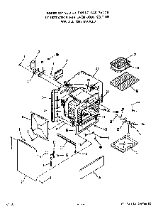 Oven Body Diagram and Parts List for 1347*0A  Roper Range