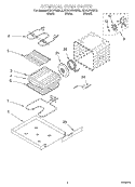 INTERNAL OVEN Diagram and Parts List for KEBC278HBT2  KitchenAid Wall Oven