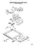 COMPARTMENT SEPARATOR Diagram and Parts List for KBRS22KWWH01  KitchenAid Refrigerator