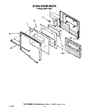 OVEN DOOR Diagram and Parts List for KEBI141XBL0  KitchenAid Wall Oven