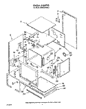 OVEN Diagram and Parts List for KEMS377XBL1  KitchenAid Microwave Oven Combo