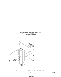 CONTROL PANEL Diagram and Parts List for MW8400XS1  Whirlpool Microwave