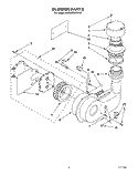 BLOWER Diagram and Parts List for KUDA22SWWH2  KitchenAid Dishwasher