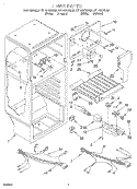 LINER, LIT/OPTIONAL Diagram and Parts List for RT14DKYDN01  Roper Refrigerator
