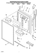 REFRIGERATOR DOOR PARTS Diagram and Parts List for KTRS22ELWH02  KitchenAid Refrigerator