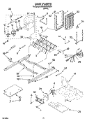 UNIT PARTS, OPTIONAL PARTS (NOT INCLUDED) Diagram and Parts List for 6ED2FHKXKQ04  Whirlpool Refrigerator