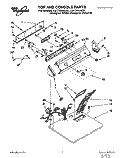 SECTION Diagram and Parts List for LET7646AZ0  Whirlpool Dryer