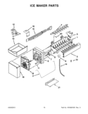 ICE MAKER PARTS Diagram and Parts List for 5KBFS20EAX01  KitchenAid Refrigerator