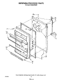 REFRIGERATOR DOOR , LIT/OPTIONAL Diagram and Parts List for ET20AKXSW03  Whirlpool Refrigerator