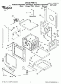 OVEN PARTS Diagram and Parts List for RBS245PRB03  Whirlpool Wall Oven