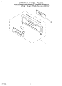 CONTROL PANEL Diagram and Parts List for RBS305PDT8  Whirlpool Wall Oven