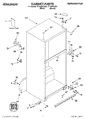 CABINET, LITERATURE Diagram and Parts List for TT18HPXLT01  Estate Refrigerator