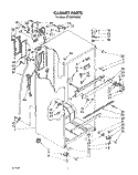 CABINET Diagram and Parts List for ET18XKXSW00  Whirlpool Refrigerator