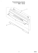 BACKGUARD Diagram and Parts List for FGP305EW3  Roper Range