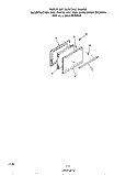 OVEN DOOR Diagram and Parts List for 2424W0A  Roper Range