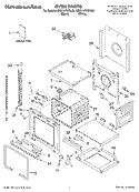 OVEN PARTS Diagram and Parts List for KEBC147KWH03  KitchenAid Range