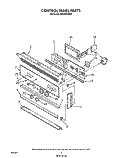 CONTROL PANEL , LIT/OPTIONAL Diagram and Parts List for RB160PXXW0  Whirlpool Range
