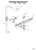 UPPER WASH AND RINSE PARTS Diagram and Parts List for KUDR01TJBT1  KitchenAid Dishwasher