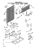 UNIT Diagram and Parts List for ET14JMXAN02  Whirlpool Refrigerator