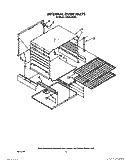 INTERNAL OVEN Diagram and Parts List for 1SF034PEW0  Whirlpool Range