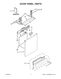 Part Location Diagram of W10827608 Whirlpool Access Panel - Black
