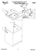 TOP AND CABINET, LIT\OPTIONAL Diagram and Parts List for LST8244BZ0  Whirlpool Washer