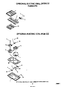 ^electric Grill Diagram and Parts List for N9157*0  Roper Range
