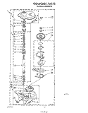 GEARCASE Diagram and Parts List for LA5400XPW5  Whirlpool Washer