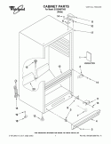 CABINET PARTS Diagram and Parts List for EV209NBTN00  Whirlpool Freezer